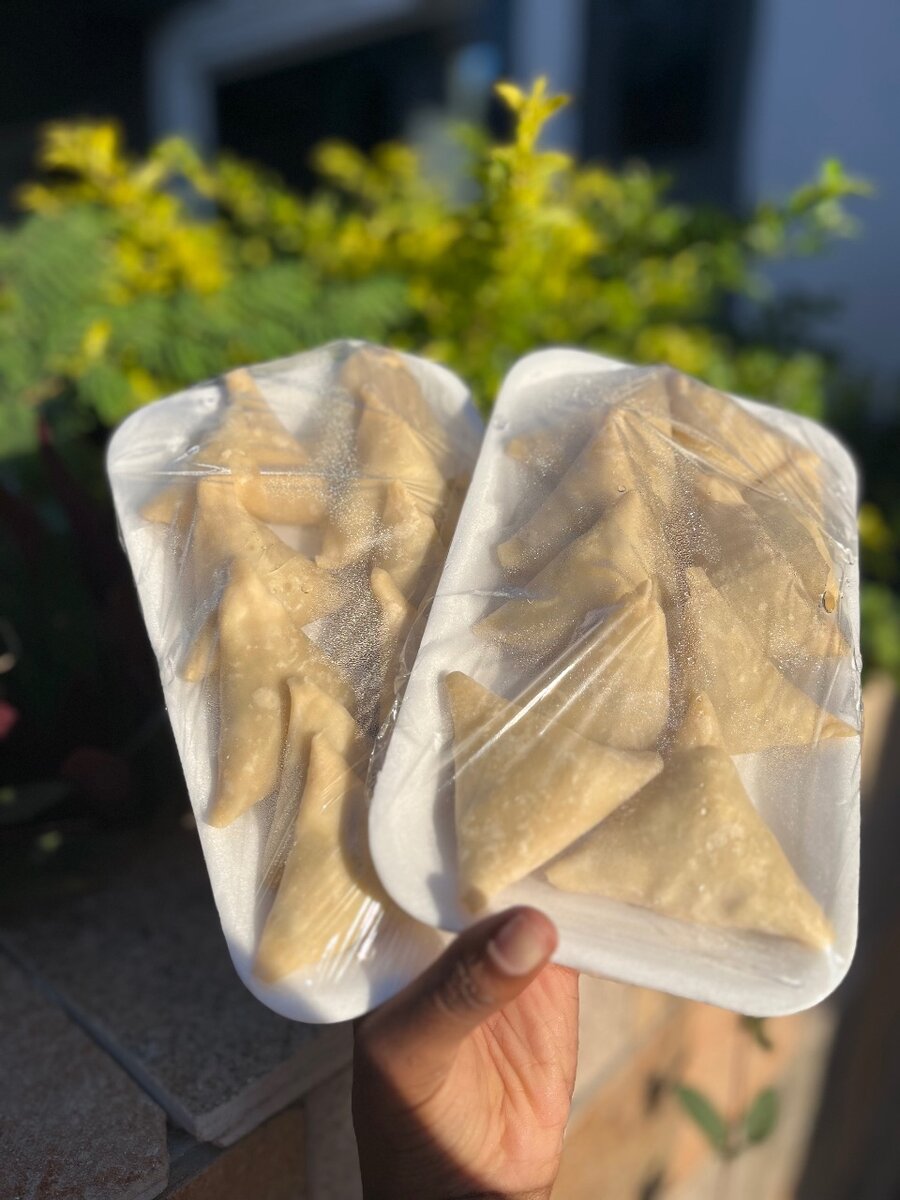 Frozen samosas