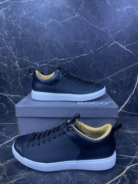 "ecco" полуклассические кеды из натуральной кожи