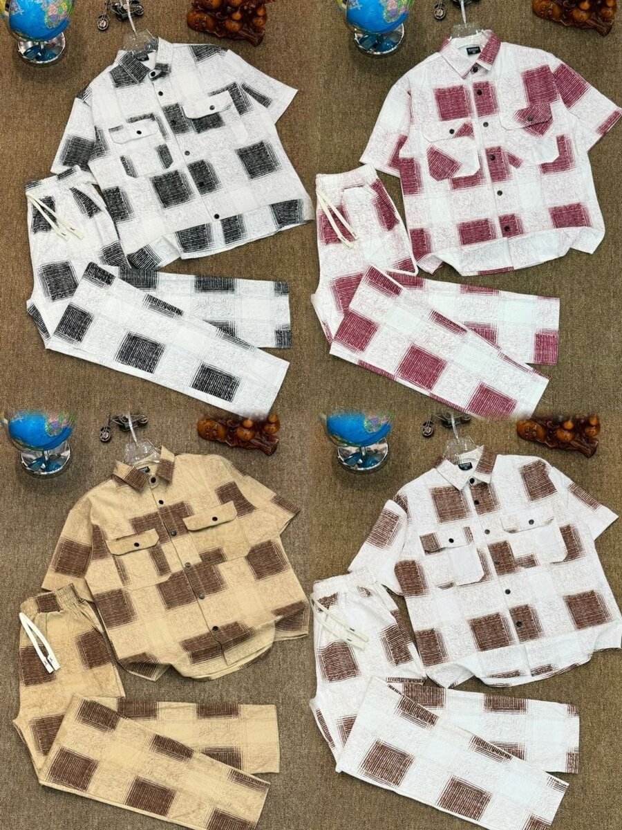 Chemise et Pantalon Carreaux Casual