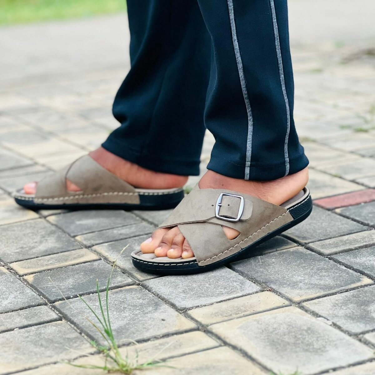 Sandales confort en cuir