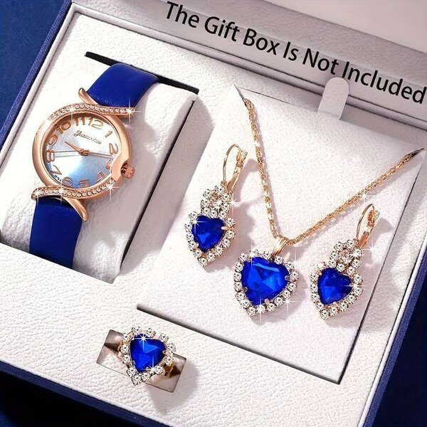 Ensemble Bijoux Saphir Élégant
