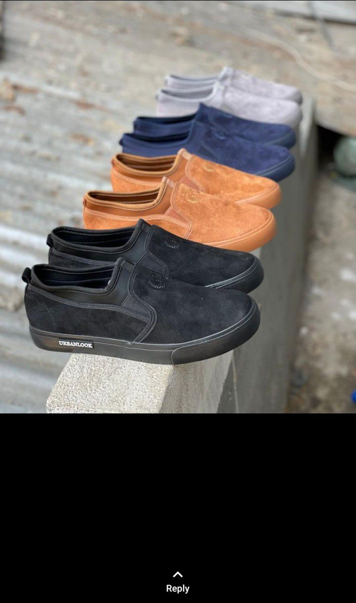Suede slip-ons for men