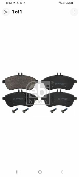 Benz front brake pad