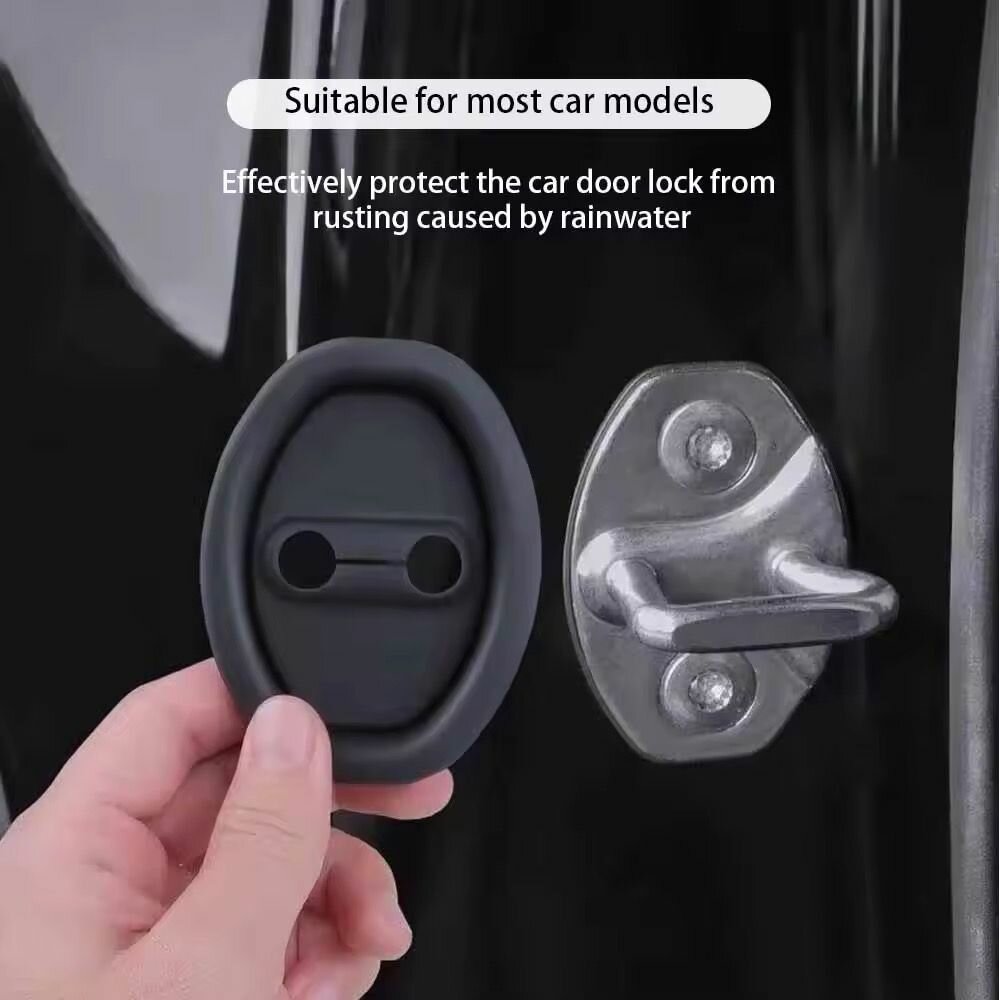 4 Pcs Universal Car Door Protector Anti-Vibration Shock Abso