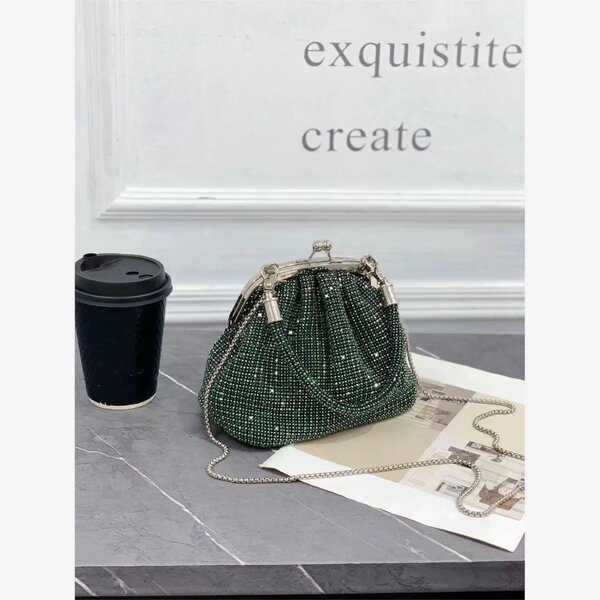 Womens Exquisite Rhinestone Bridal Clutch