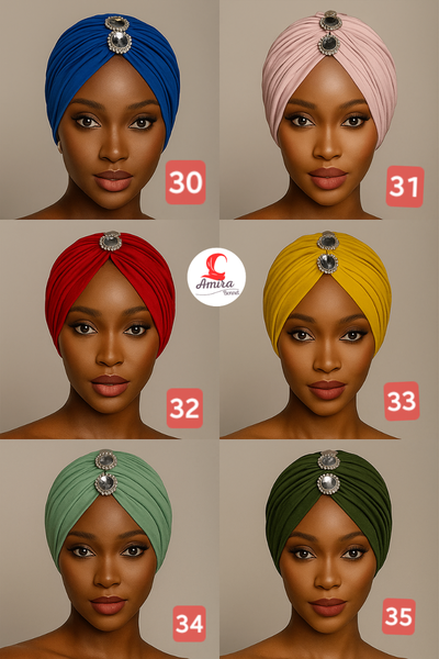 Turban femme élégant Amira