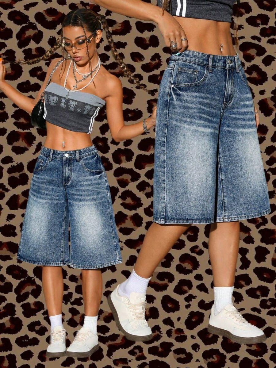 Bermudas en Jean Décontractées