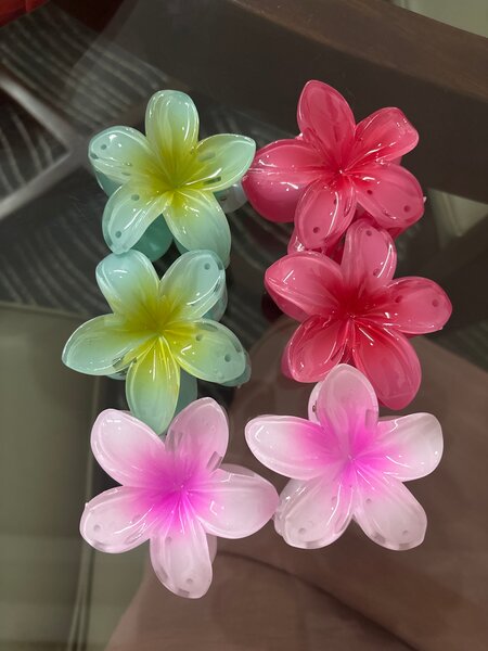 Colorful Flower Hair Clips