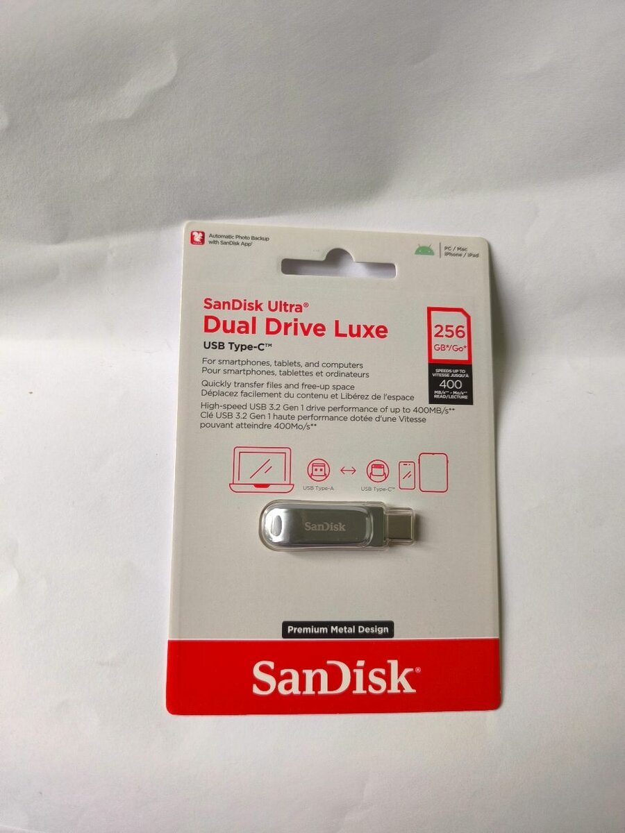 SanDisk Clé USB Type-C 256 Go