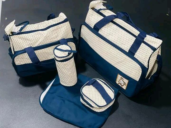 dark blue set of bags