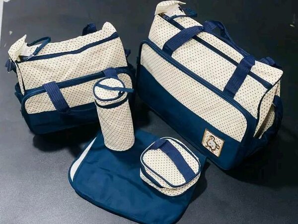 dark blue set of bags