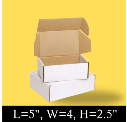 Shipping Boxes Size 5 * 4 * 2.5 Inch Pack of 10 & 20 Box - Packing Material