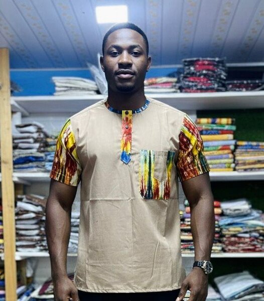 Chemise en pagne pour homme