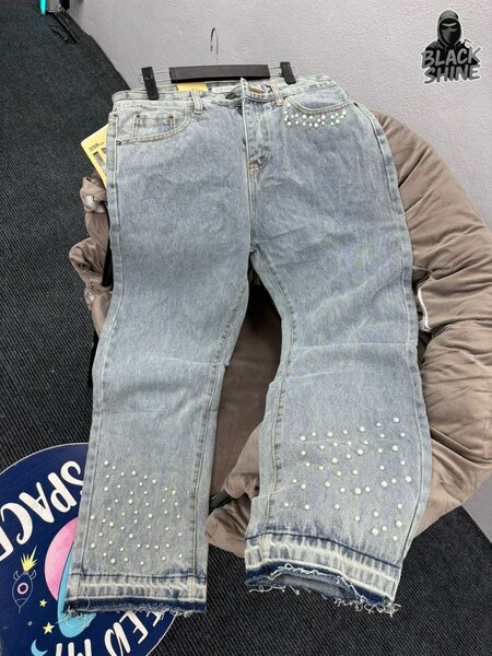 Jeans stylés avec perles