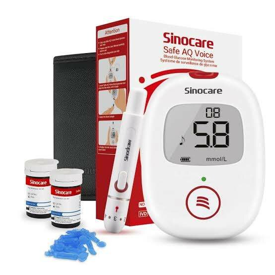 SINOCARE GLUCOMETER WITH 10 STRIPS