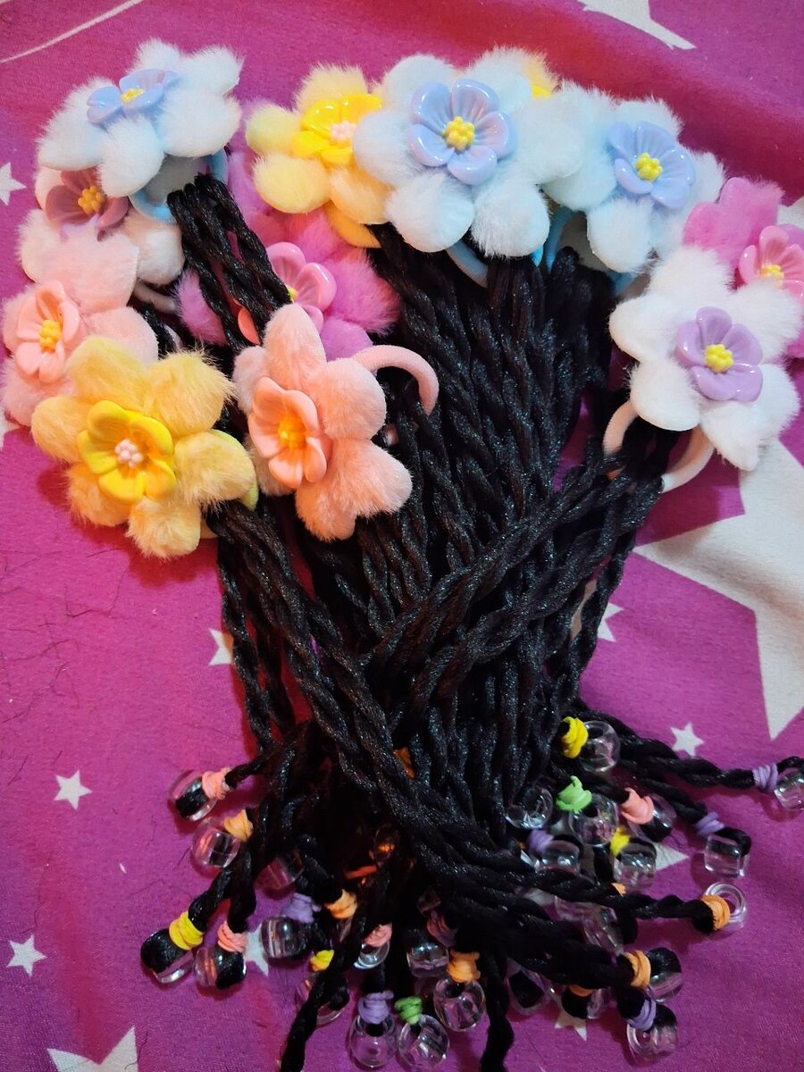 Élastiques à cheveux colorés