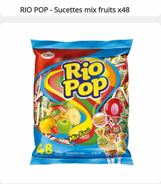 Sucettes Rio Pop Fruits