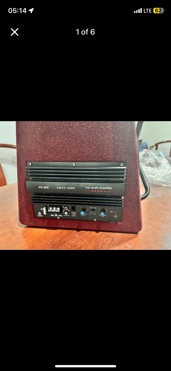 Self amplified car subwoofers