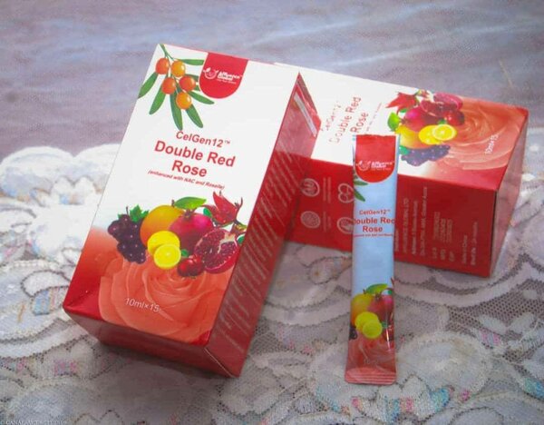 Double red rose cell12