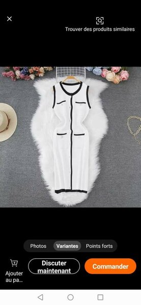 Robe blanche élégante