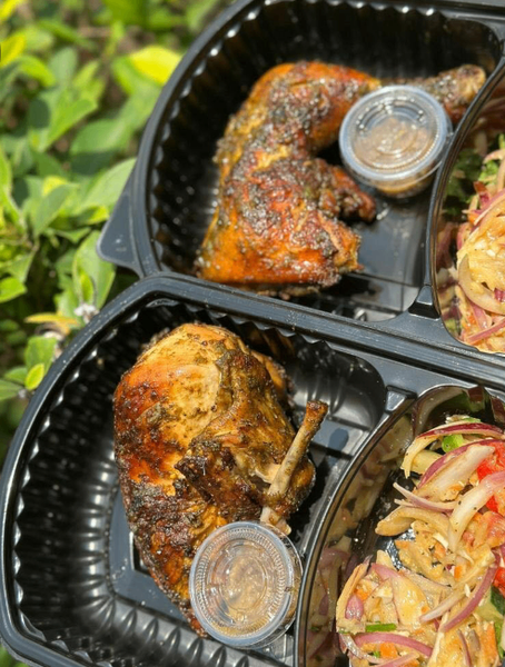 POULET BRAISÉ+ALLOCO+ATTIÉKÉ