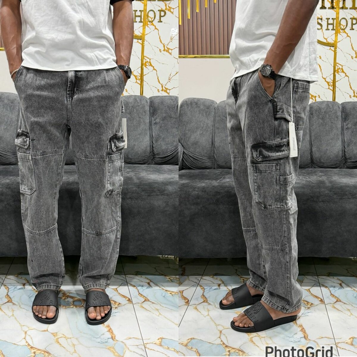 Jean cargo homme décontracté