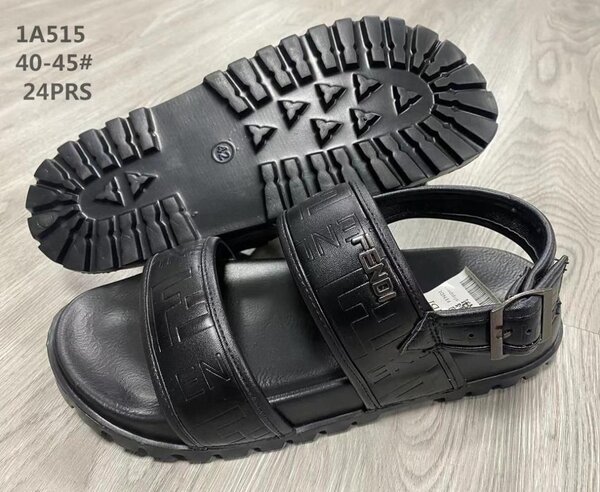 Sandales noires pour homme