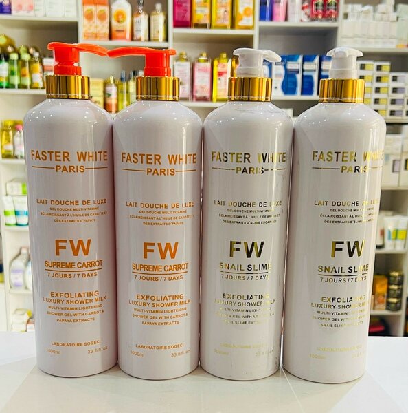 Faster white  shower gel