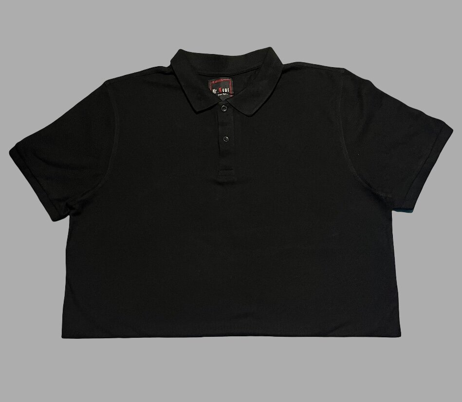 Polo noir XXL classique