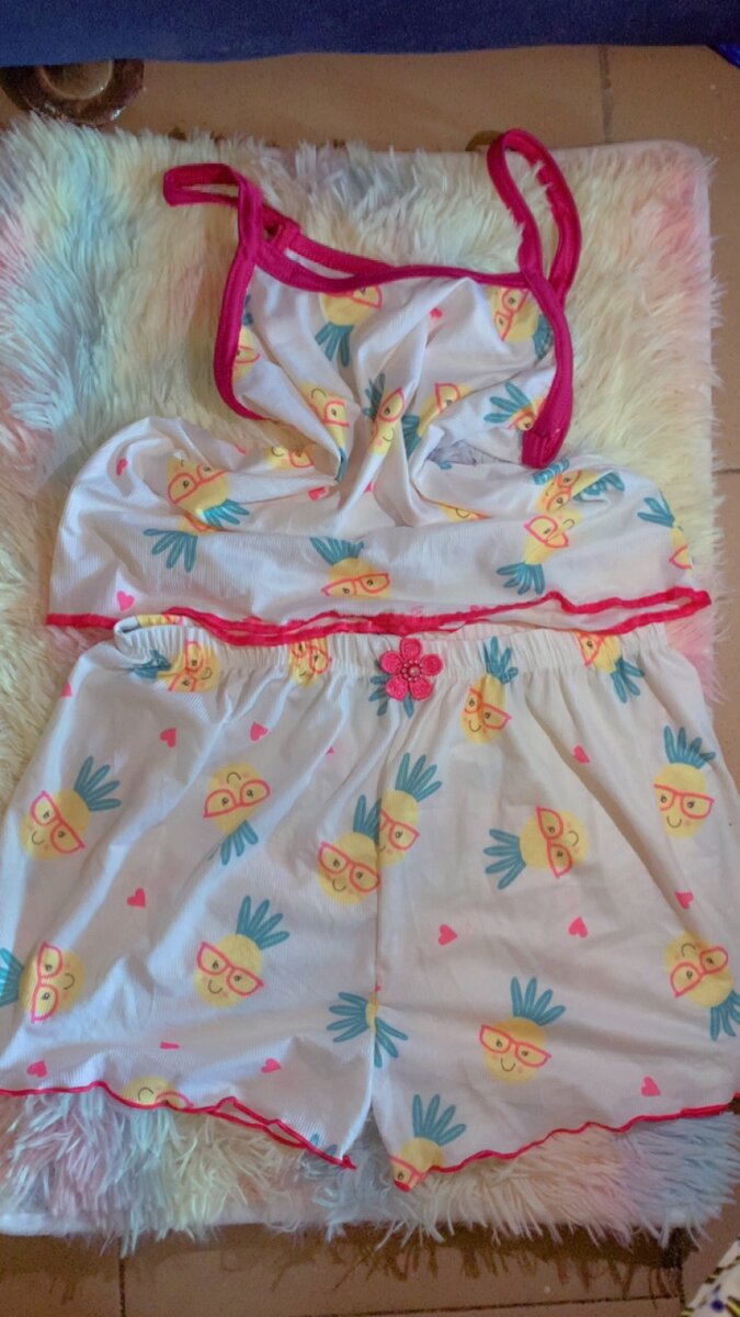 Ensemble pyjama fille imprimé