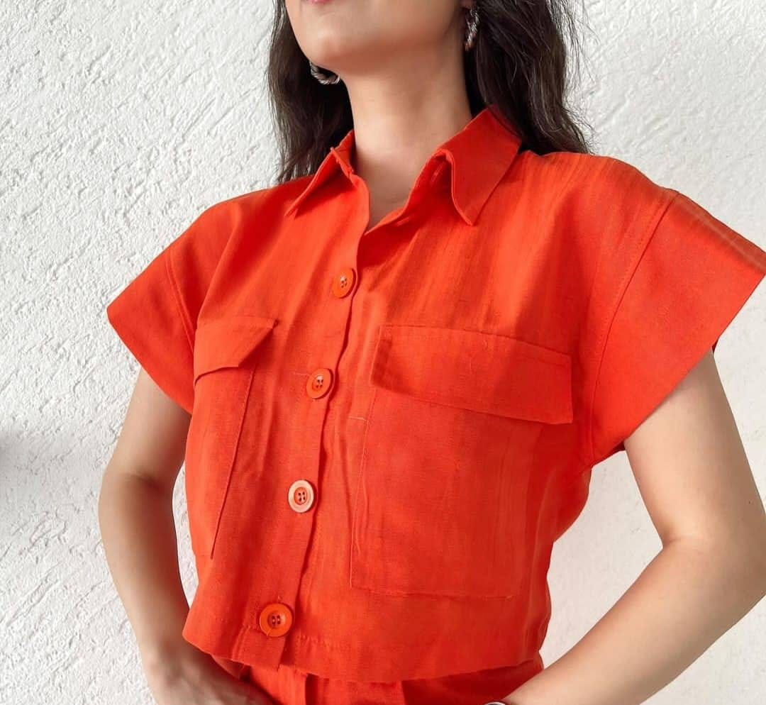 Women's orange shirt