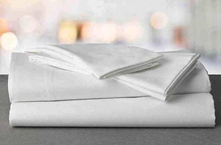 Pure white bedsheets 