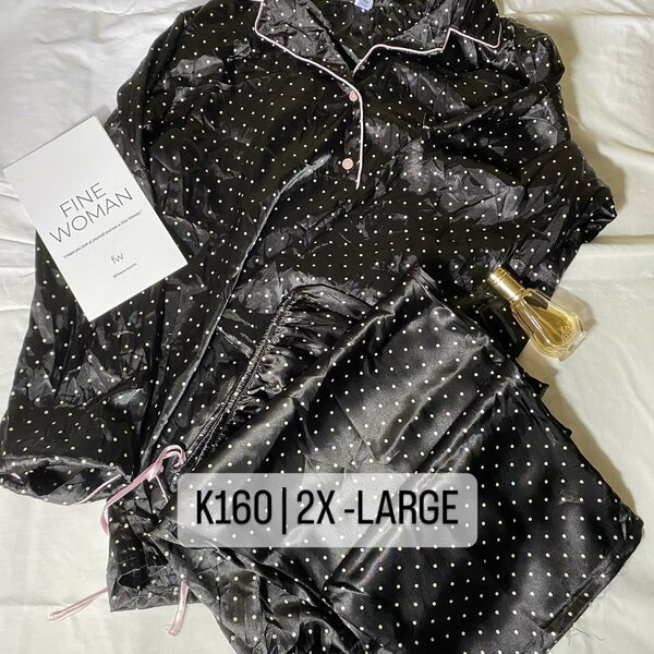 Beautiful women's pajamas black