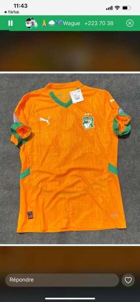Maillot de côte d'ivoire dispo