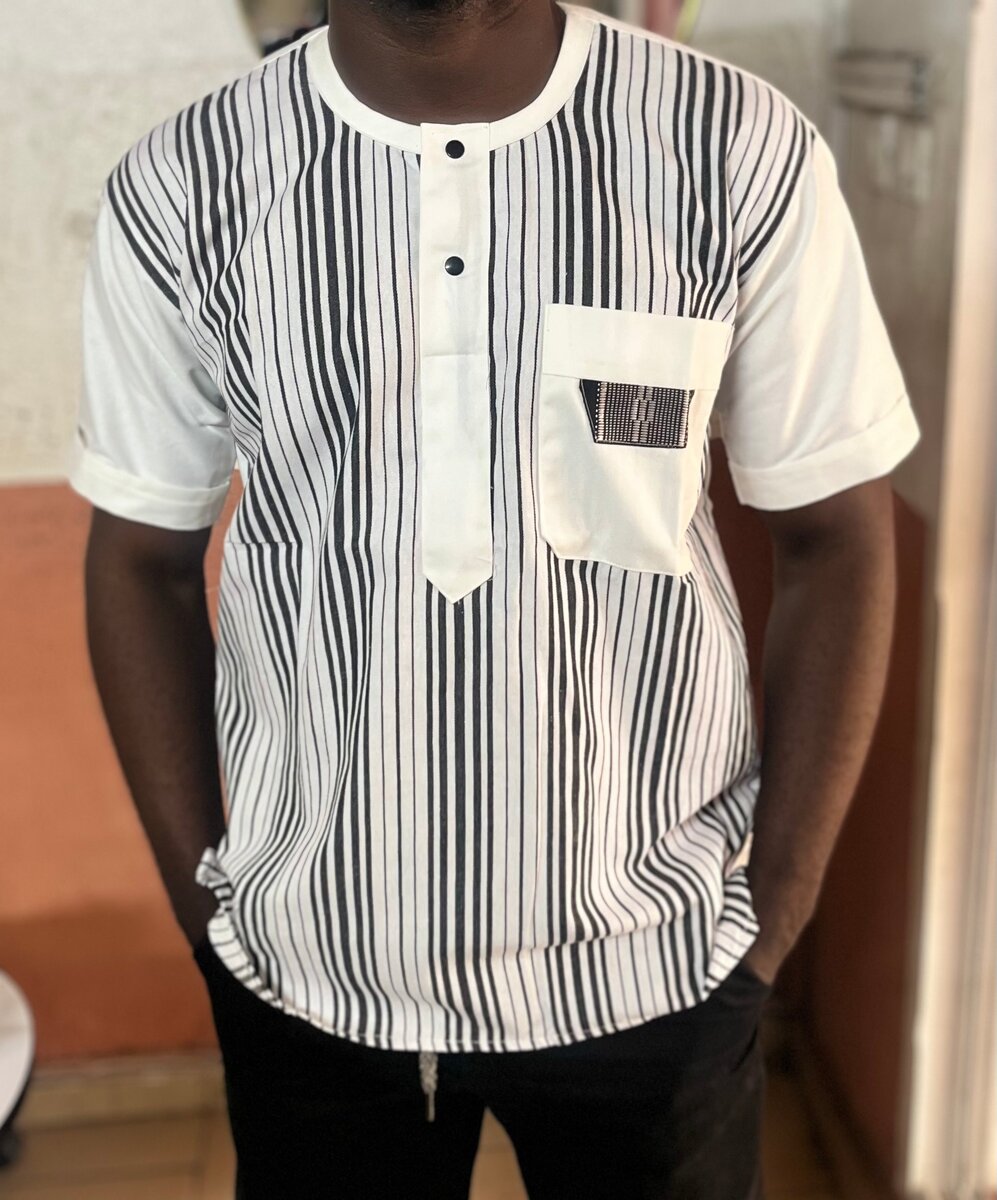 Chemise décontractée rayée