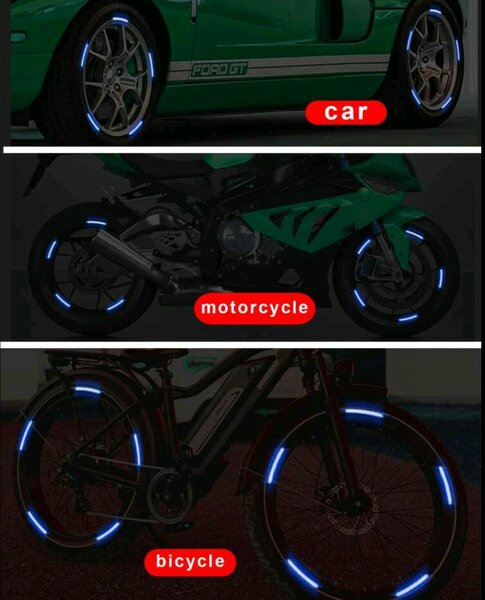 10 pièces Autocollants Réfléchissant Pour Véhicules