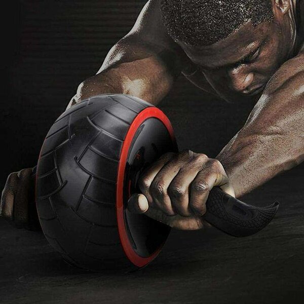 Roue de sport pour musculation et exercices abdominaux.