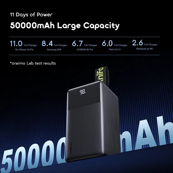 Powerbank Oraimo 50.000mAh