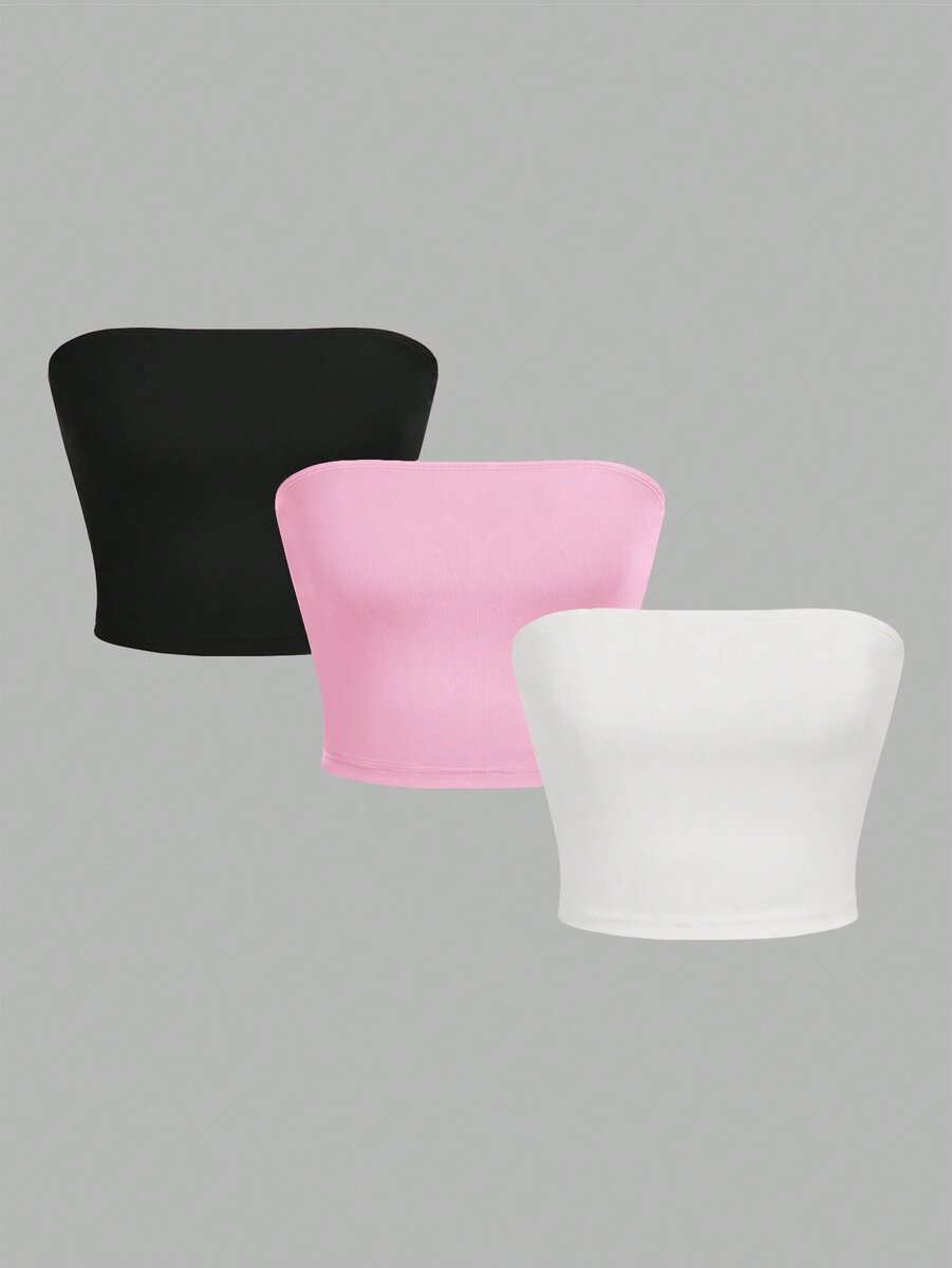 Lot de 3 bandeaux sans bretelles