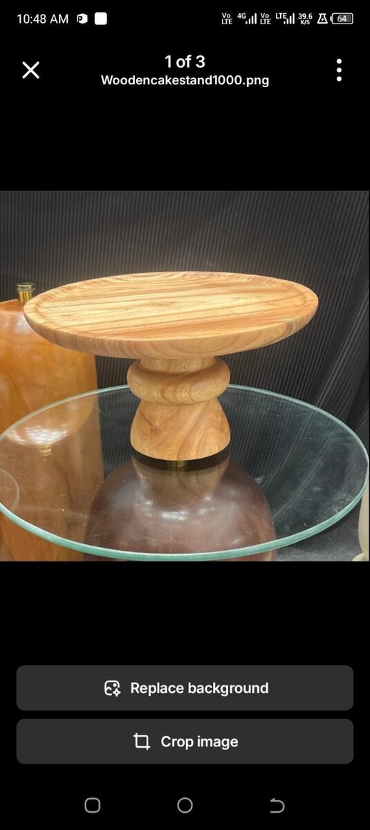 Wooden cake stand,cake dish ,wooden cake plate