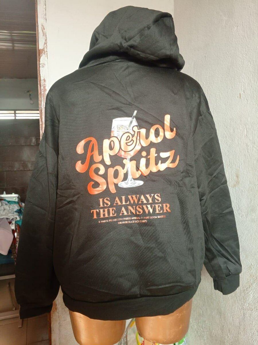 Sweat à Capuche Imprimé Tendance