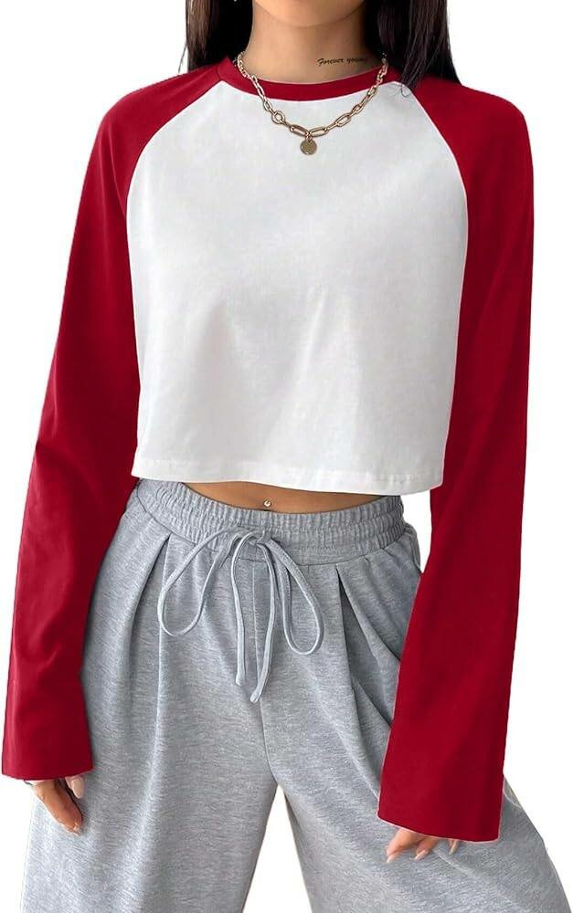 Long sleeve crop tops