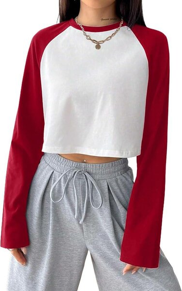 Long sleeve crop tops