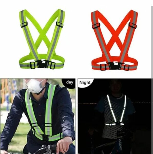CEINTURE DE SÉCURITÉ HAUTE VISIBILITÉ ÉLASTIQUE AJUSTABLE