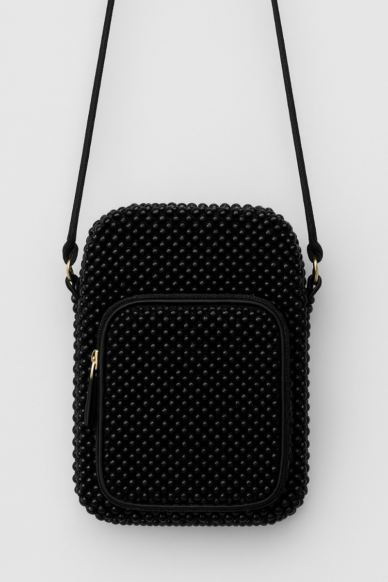 Sac à bandoulière perlé élégant