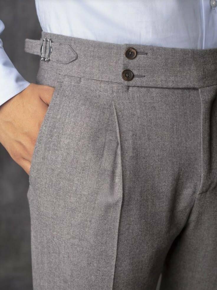 Pantalon élégant homme, taille haute