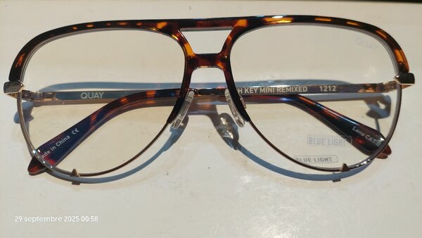 Lunettes QUAY anti-lumière bleue