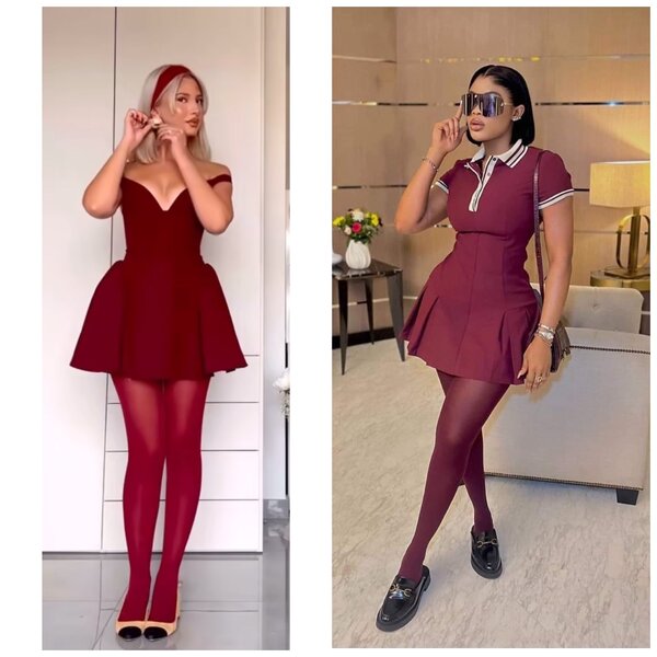 Collant bas rouge