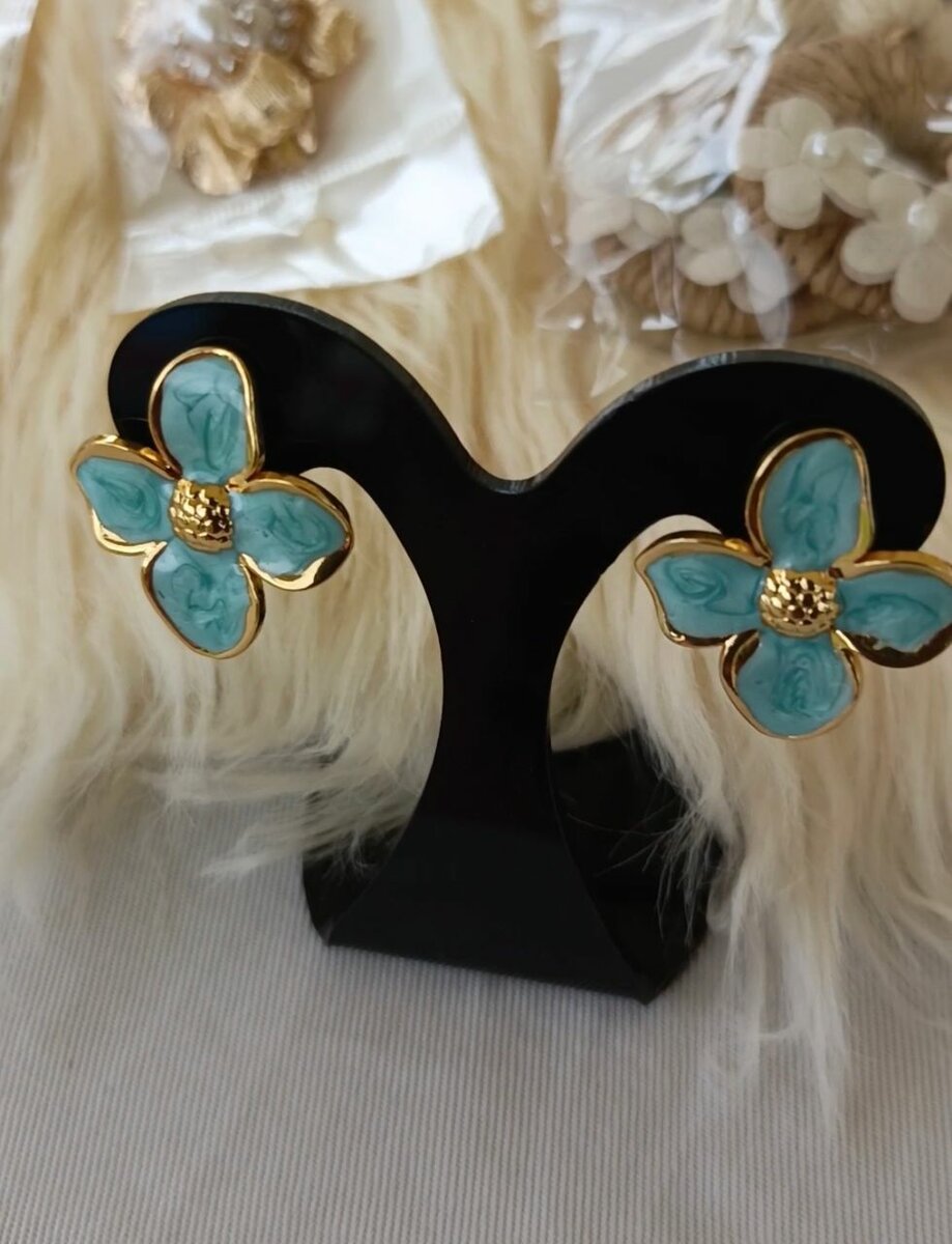 Boucles d'oreilles fleur