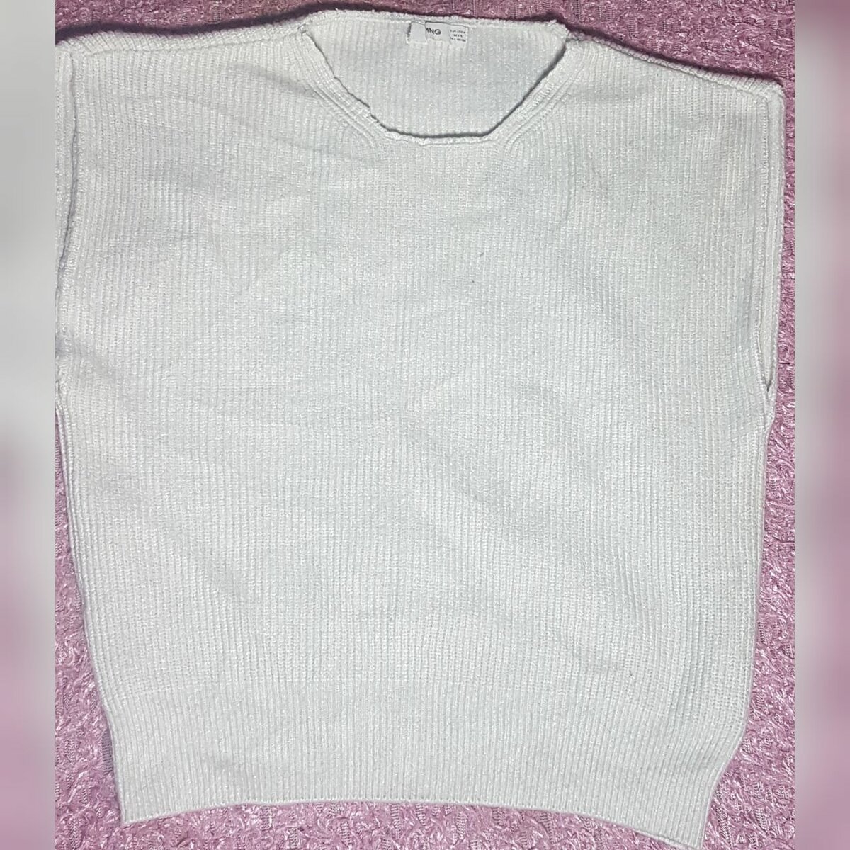 Pull sans manches en tricot